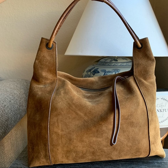 Gucci Brown Suede Structured Hobo Bag - Picture 9 of 14